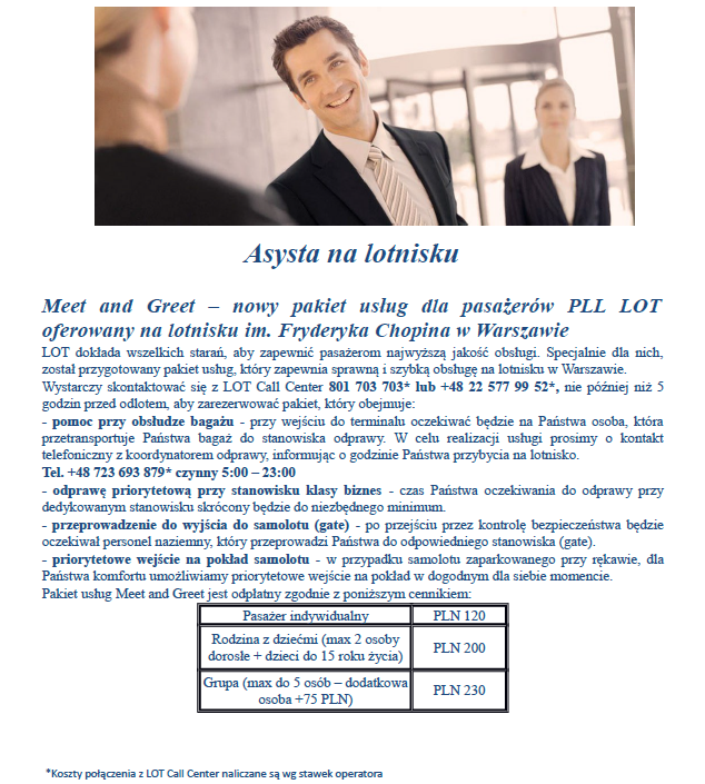 PLL LOT Asysta na lotnisku